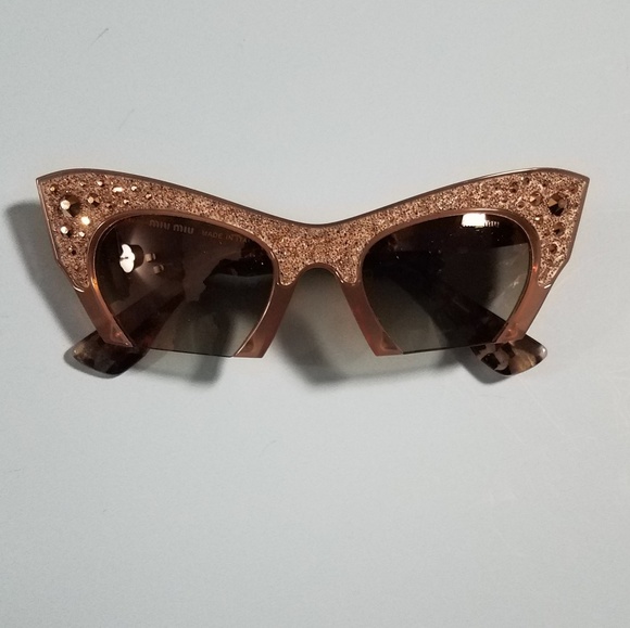 Miu Miu Rasoir Rock Cat Eye Sunglasses - Picture 4 of 8